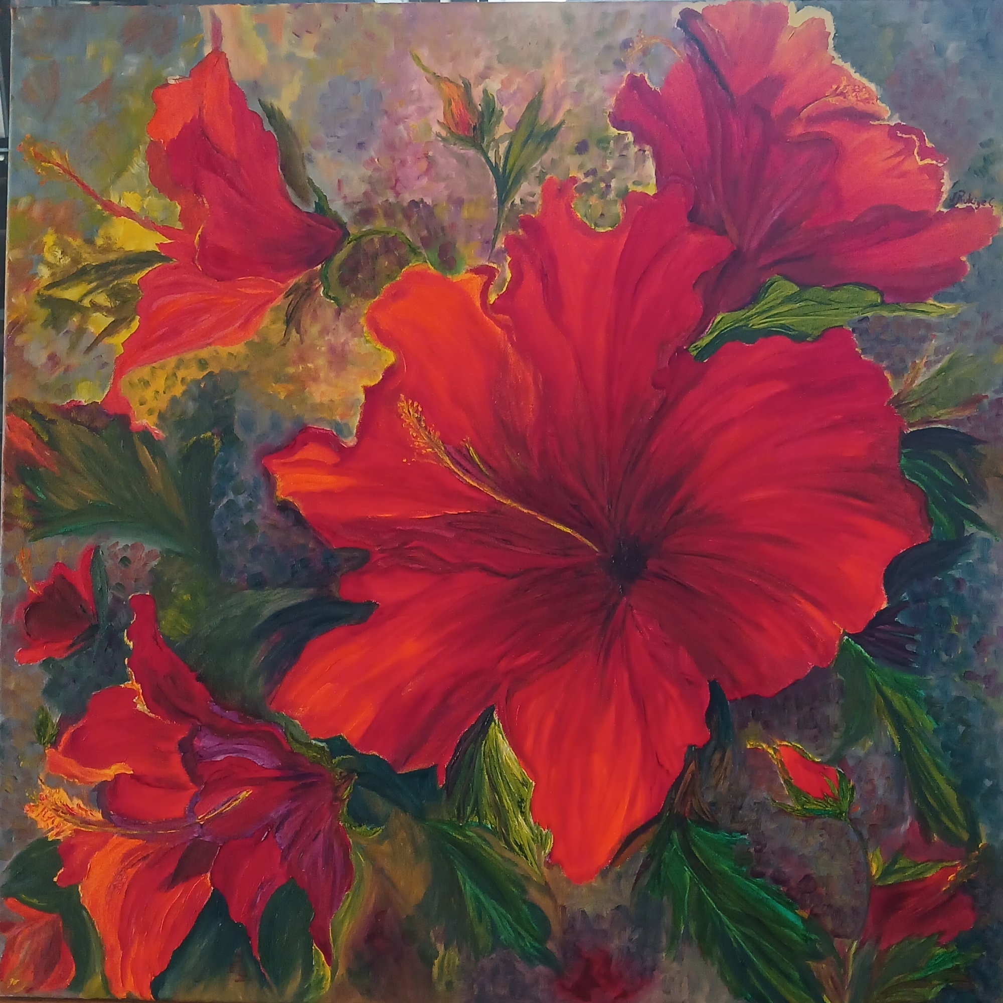 Crimson Garden Collection/Scarlet Hibiscus Symphony - Rukiye ÇOLAK - Rukiye ÇOLAK - Rukiye ÇOLAK