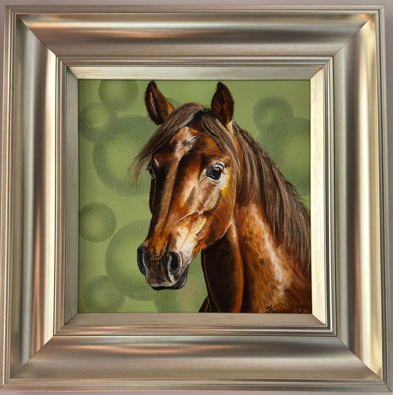 SERİE “HORSES “ NAME OF ART “BAY HORSE”