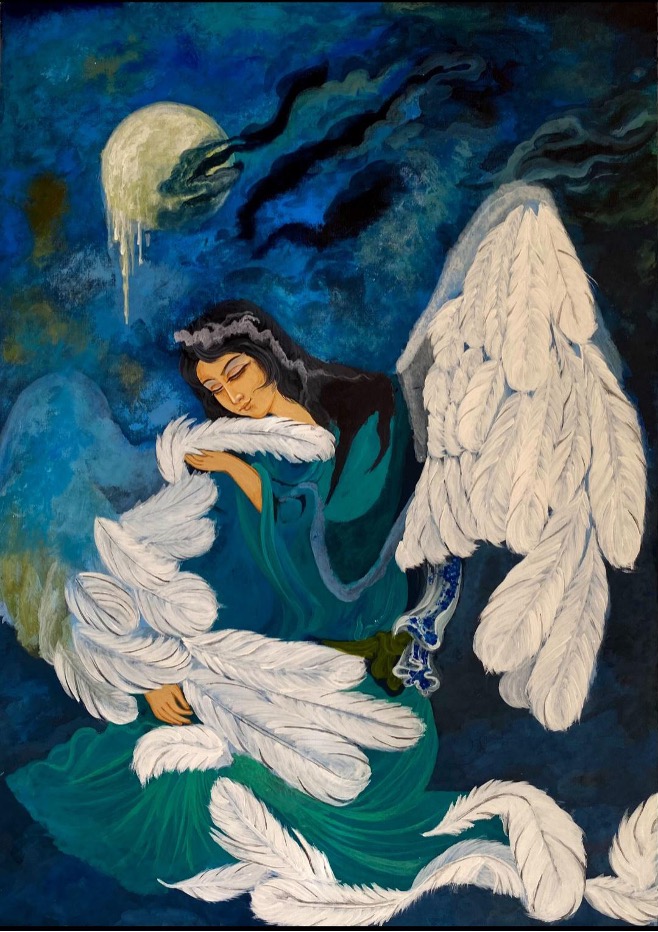 Hastia Fayyazi - Woman and Broken Wings