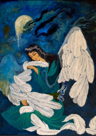 Hastia Fayyazi - Woman and Broken Wings